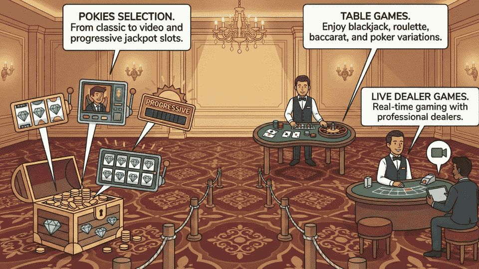 Game selection and software providers at no verification casinos in Australia