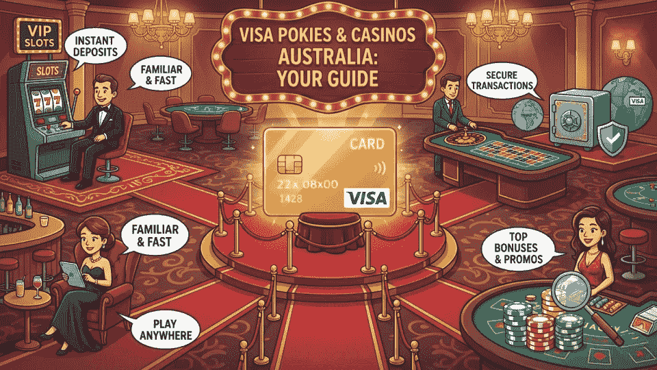 All about Visa pokies and casinos for Aussie punters